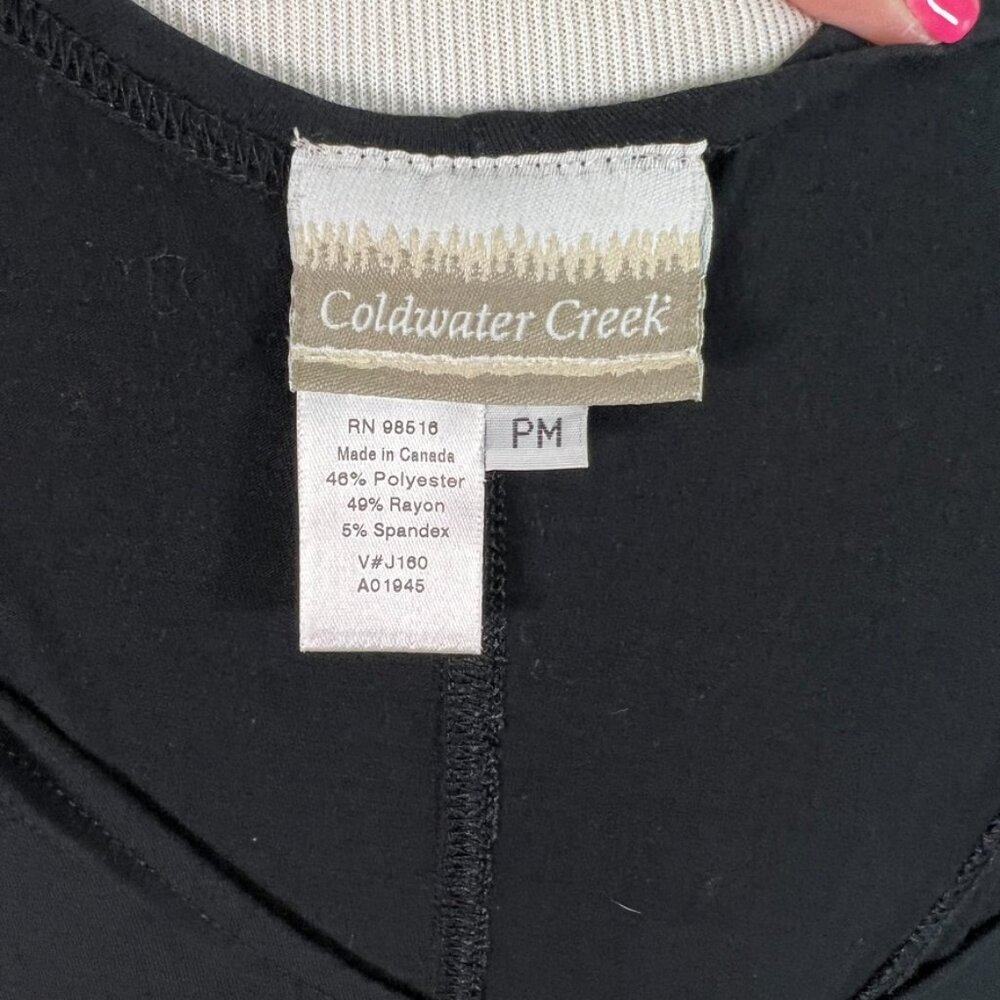Coldwater Creek Petite M Black Maxi Dress - Picture 3 of 3
